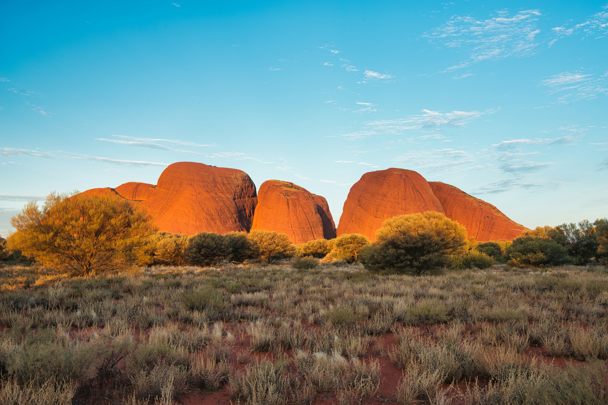 Beautiful shot of Australia Kata Tjuta, Olgas. Uluru Ayers Rock National Park