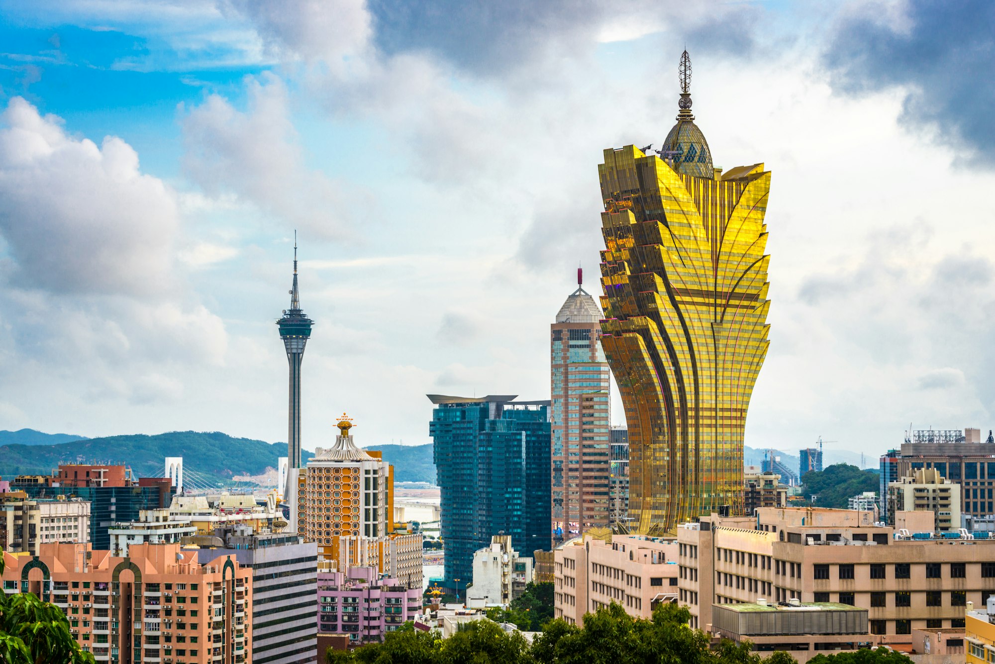 Macau, China Skyline