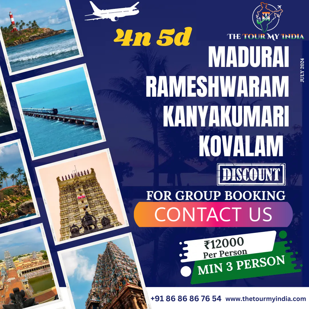 4 Nights 5 Days Madurai Rameshwaram Kanyakumari Kovalam Tour Packages